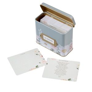 Floral Prayer Cards and Tin
